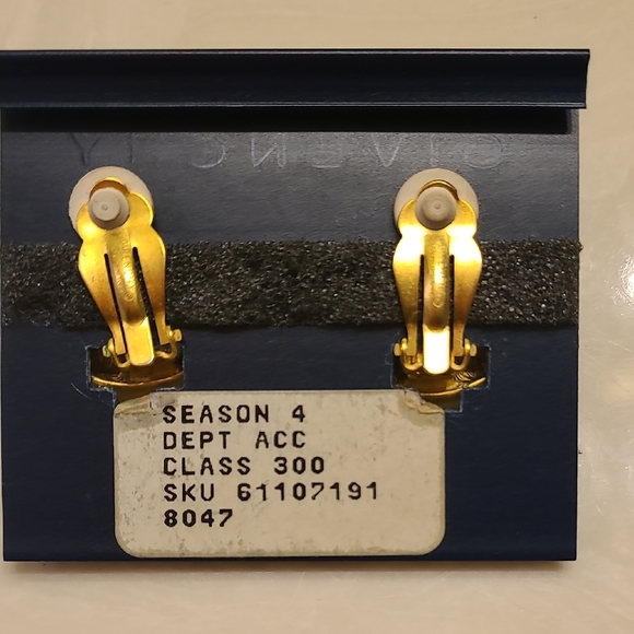 Givenchy Gold and Silver Crystal Earrings - Picture 3 of 5